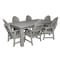Highwood Usa Hamilton 7pc Rectangular Outdoor Patio Furniture Dining Set 84 x 42 AD-ST7HM1CO5AA-HGR - alternate 1
